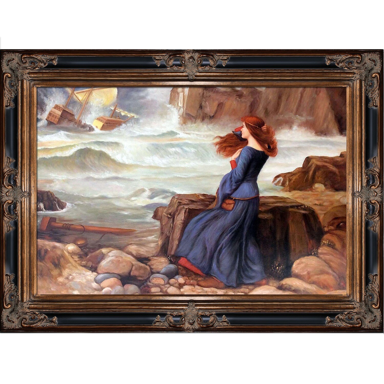 Wasserhaus Miranda Woman Sea Ship Poster