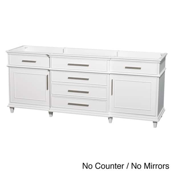 Shop Wyndham Collection Berkeley White 80 Inch Double Bathroom Vanity Overstock 8754991