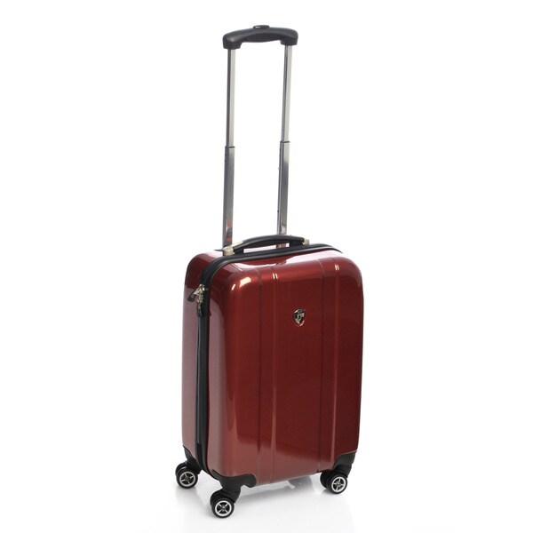 Heys USA Burgundy 20 inch Hardside Carry on Spinner Upright Heys USA Carry On Uprights