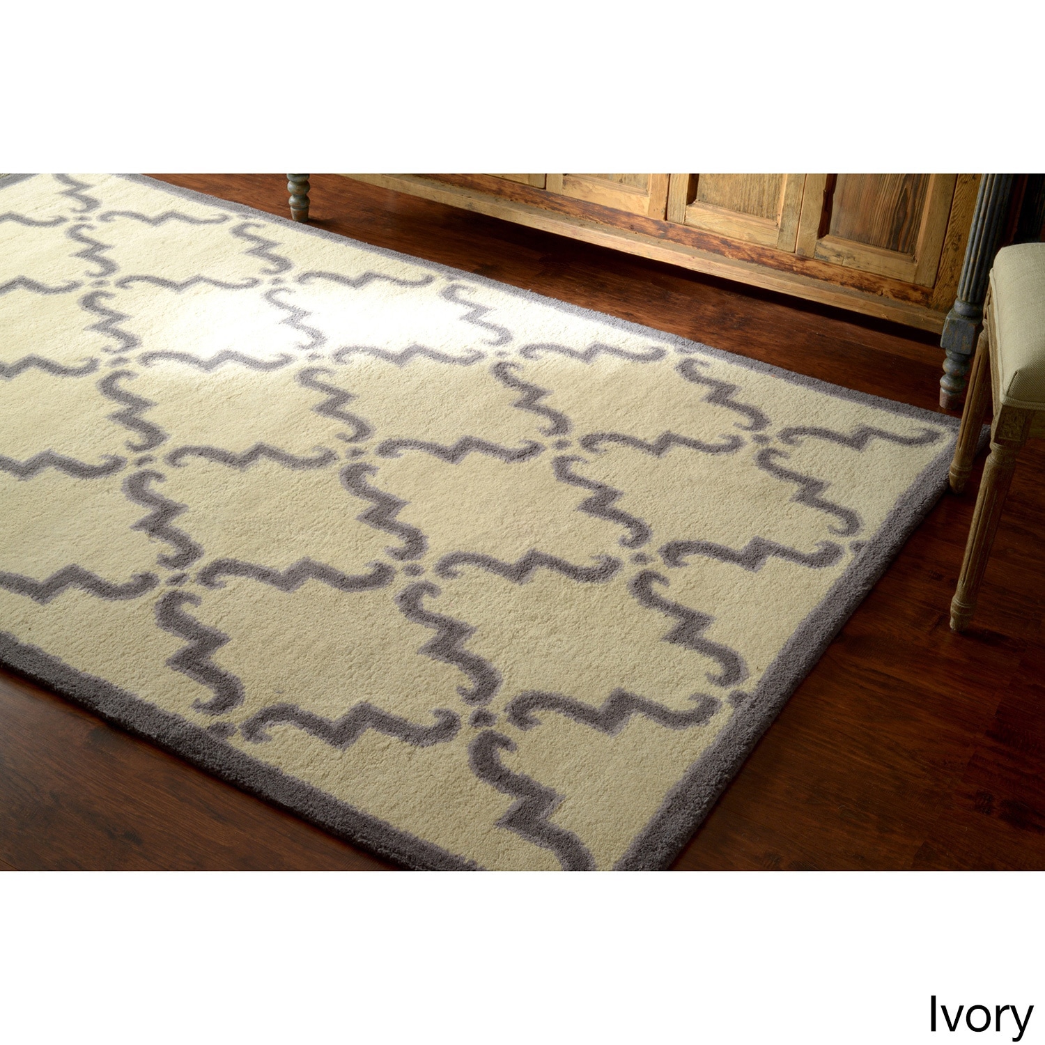 Nuloom Handmade Luna Marrakesh Trellis Wool Rug (9 X 12)