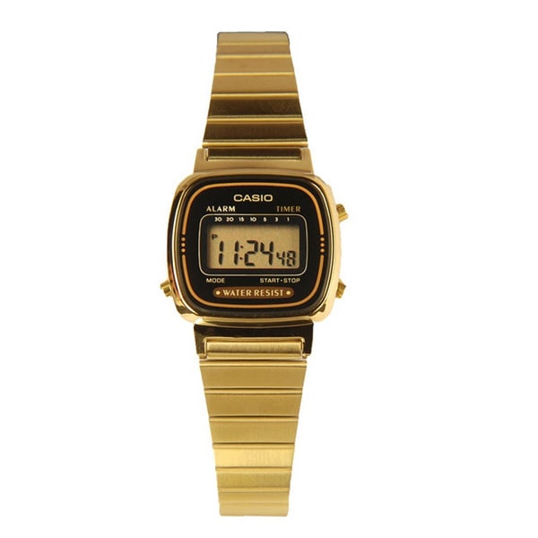 Shop Casio Women's Classic Gold Stainless Steel Watch - Free Shipping ...