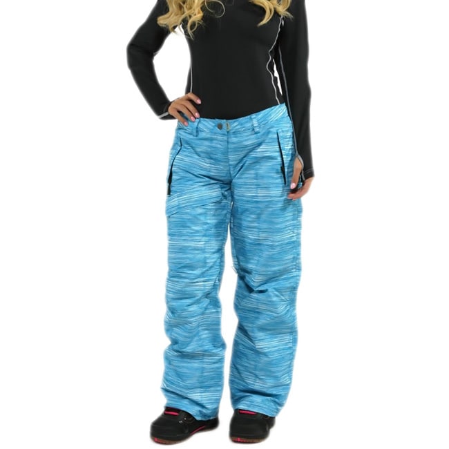 Pulse Womens Statement Peacock Blue Snowboard Pants