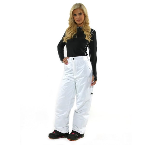 Shop Pulse Women's White Cargo Snowboard Pants - Free Shipping Today ...