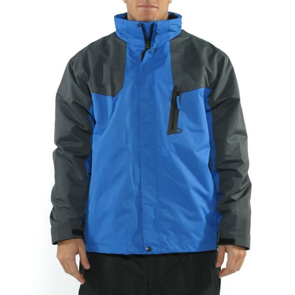 Pulse Men's 'Peak 2.0 Systems' True Blue/ Carbon 3 in 1 Snowboarding Jacket Pulse Jackets