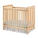 preview thumbnail 2 of 1, Foundations Bentley Euro Mini Slatted Crib in Natural