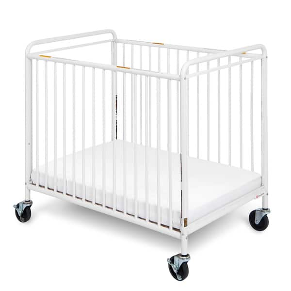 slide 2 of 2, Foundations Chelsea Euro Clear Choice Mini Crib in White