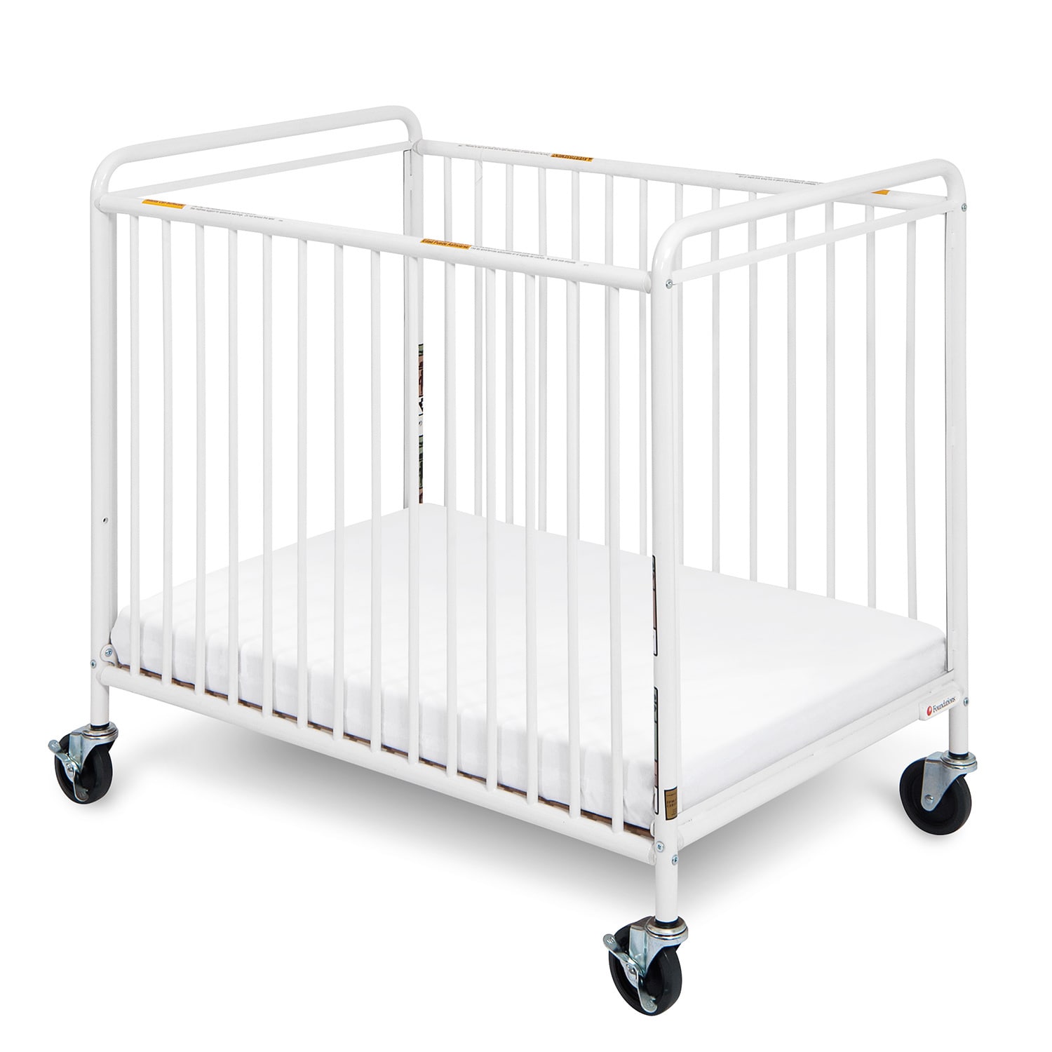 Foundations Chelsea Euro Clear Choice Mini Crib In White