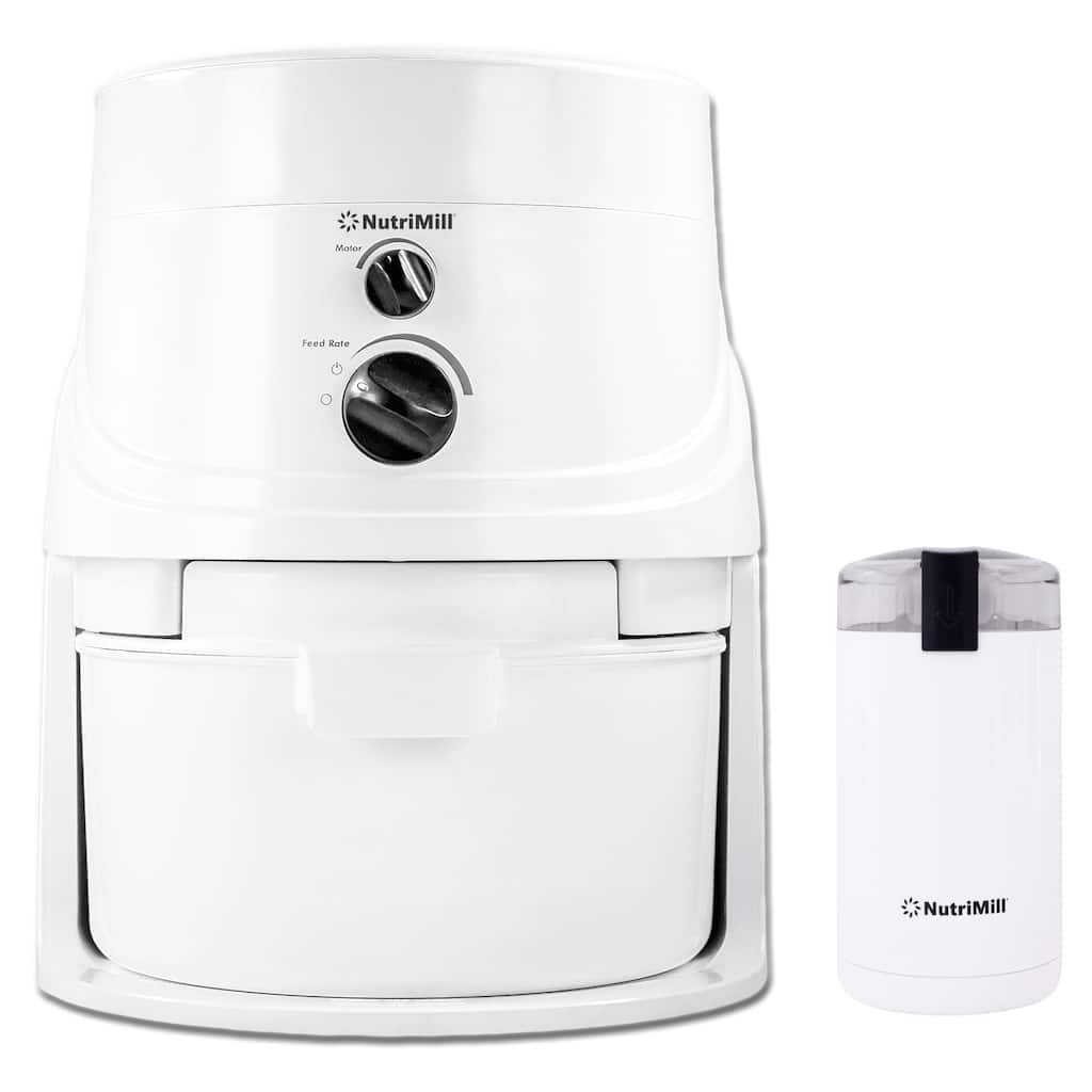 NutriMill Classic, 1200 Watt High Speed Grain Mill with Mini Seed Mill and Coffee Grinder