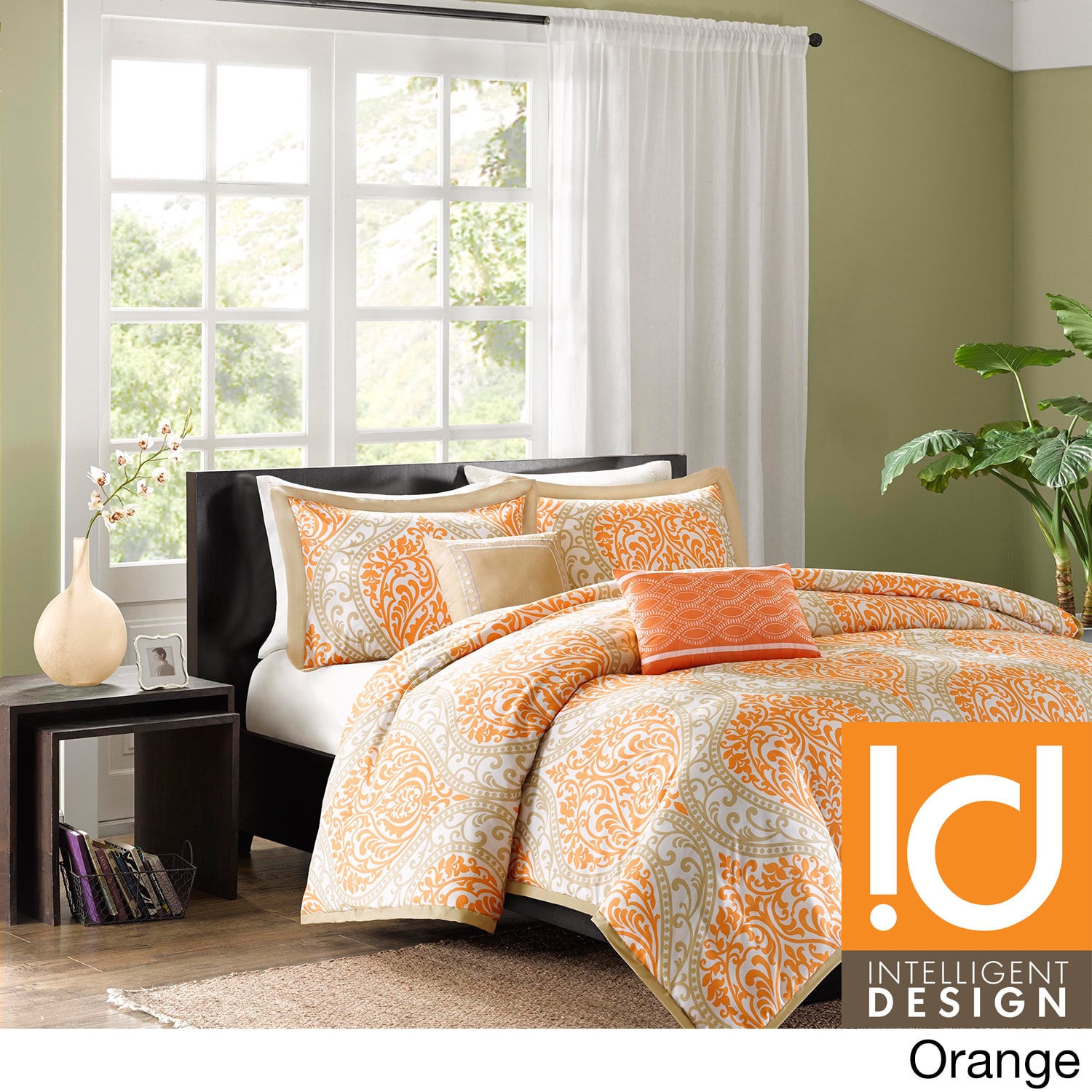 Id intelligent Designs Sabrina 5 piece Duvet Cover Set