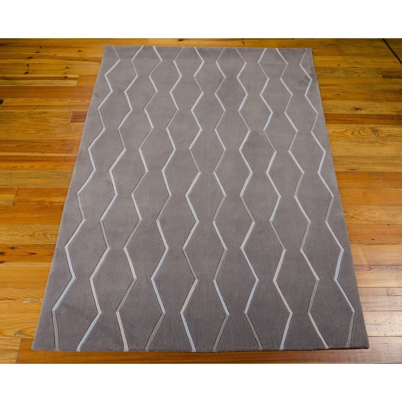 Nourison Contour Modern Wavy Lines Hand-tufted Area Rug