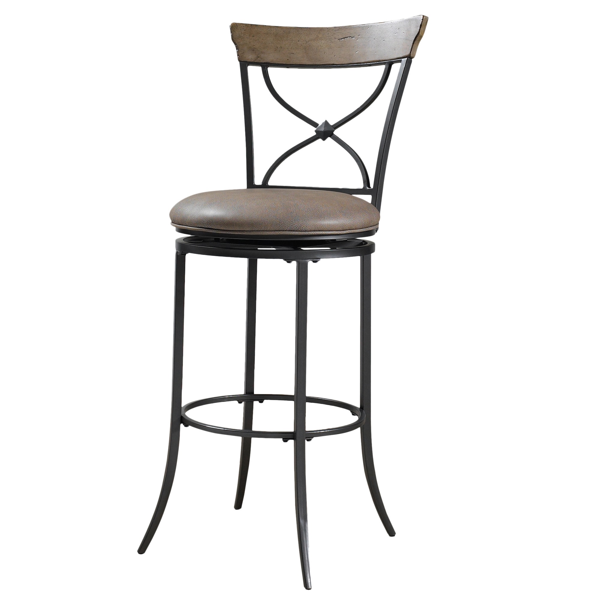 Charleston Desert Tan And Dark Grey X back Stool