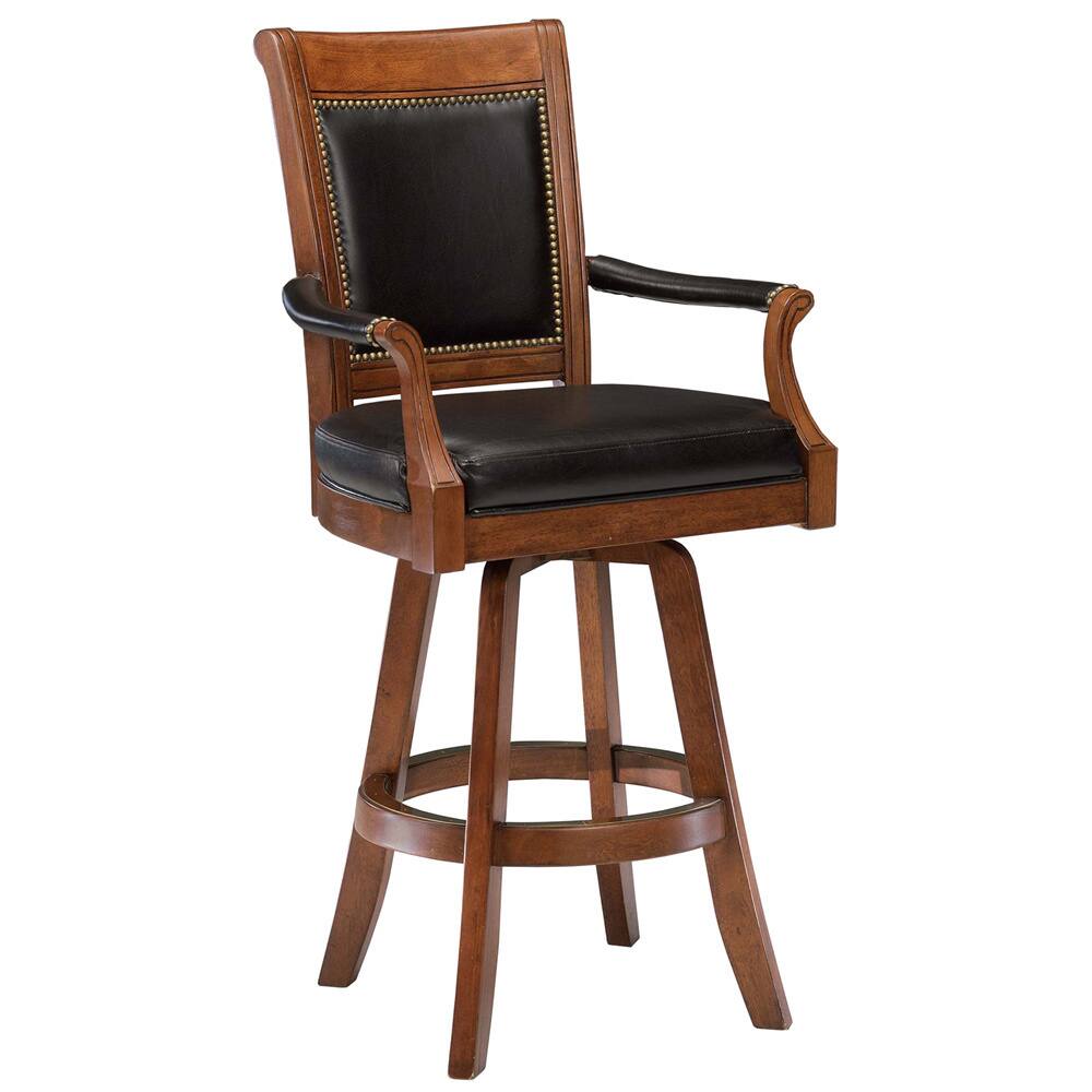 Kingston Game Swivel Bar Stool - 52H x 26W x 23.5L