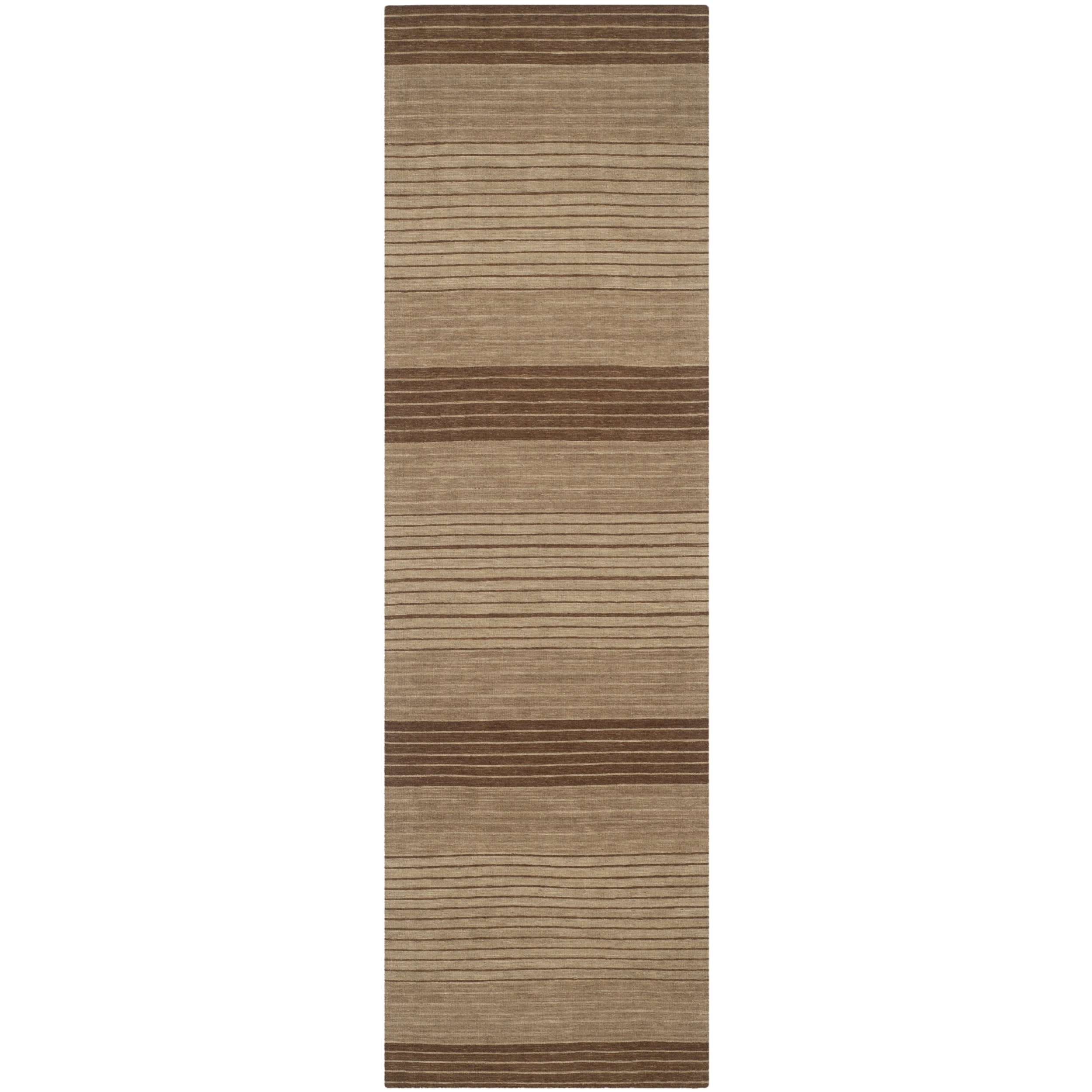 Safavieh Hand woven Marbella Beige/ Brown Wool Rug (23 X 8)