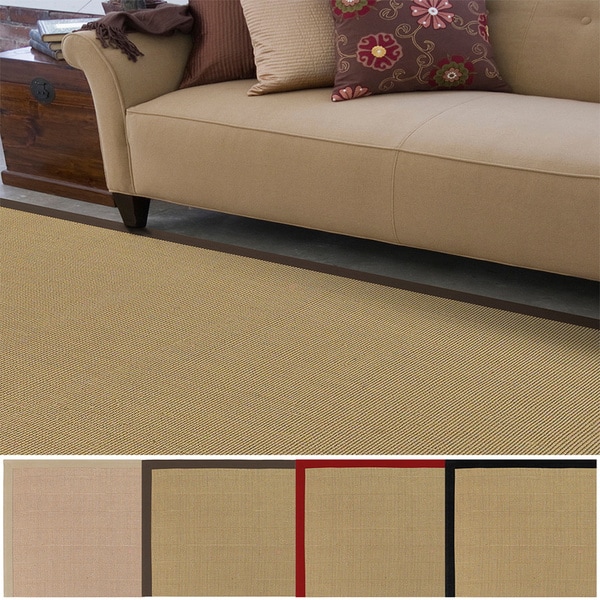 Hand-woven Contra Casual Bordered Area Rug (6' x 9')