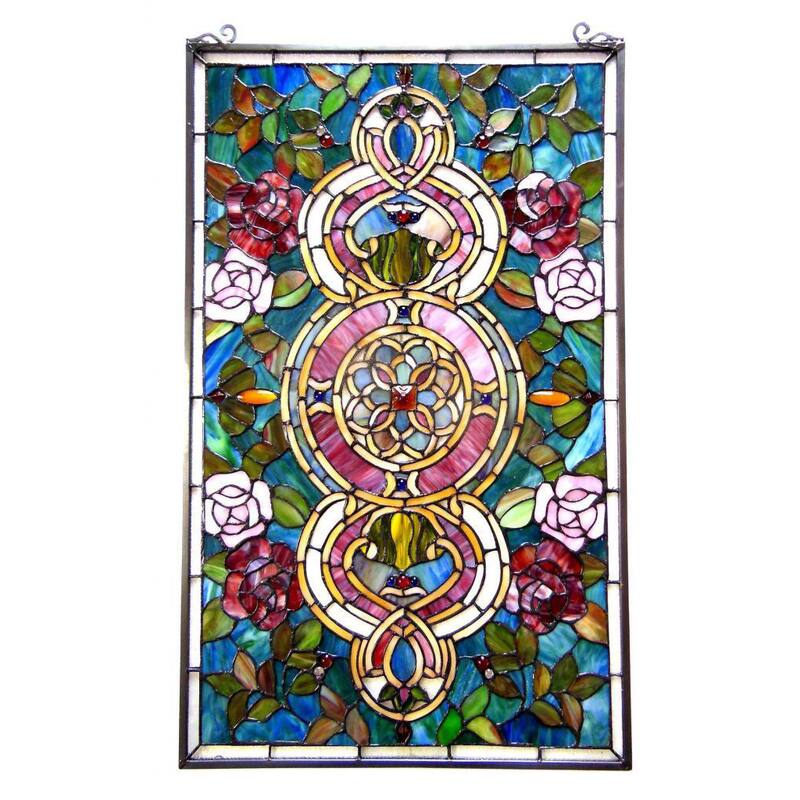 Chloe Tiffany Style Victorian Design Window Panel