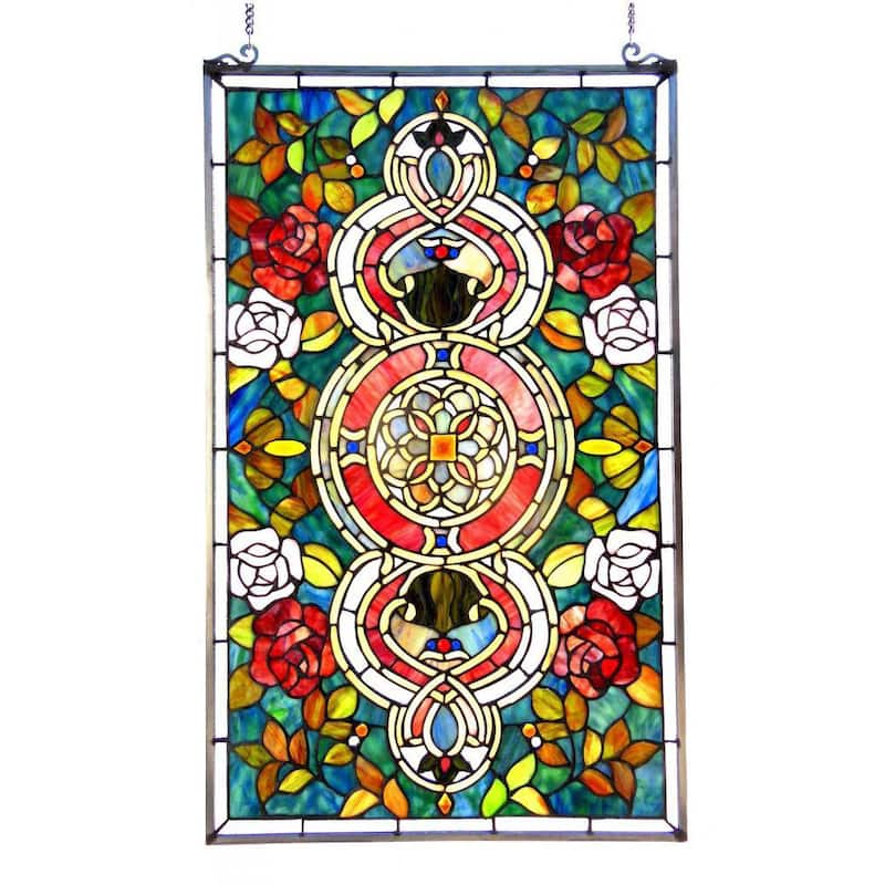 Chloe Tiffany Style Victorian Design Window Panel - On Sale - Bed Bath ...