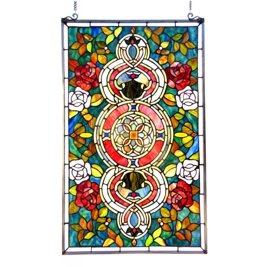 Chloe Tiffany Style Victorian Design Window Panel