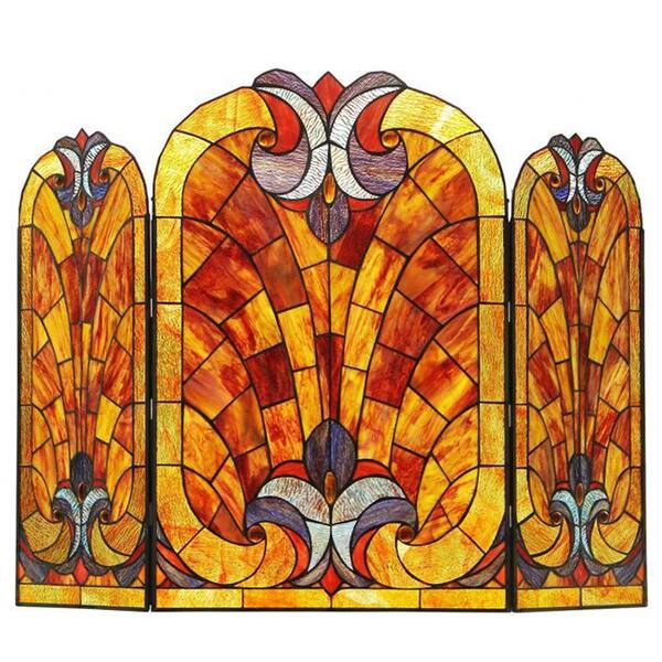 Shop Tiffany Style Victorian Design Fireplace Screen Free