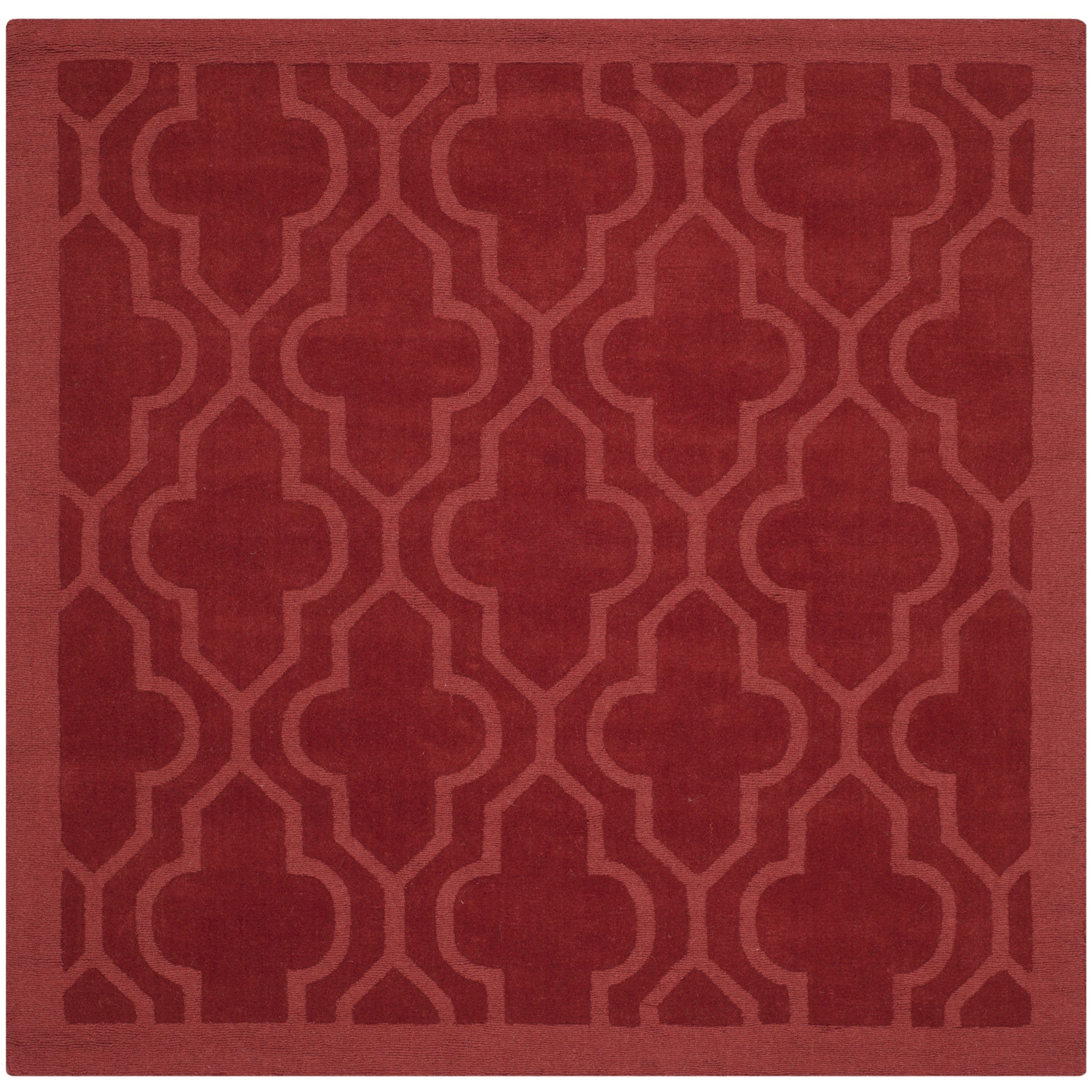 Safavieh Handmade Impressions Rust Wool Rug (6 Square)