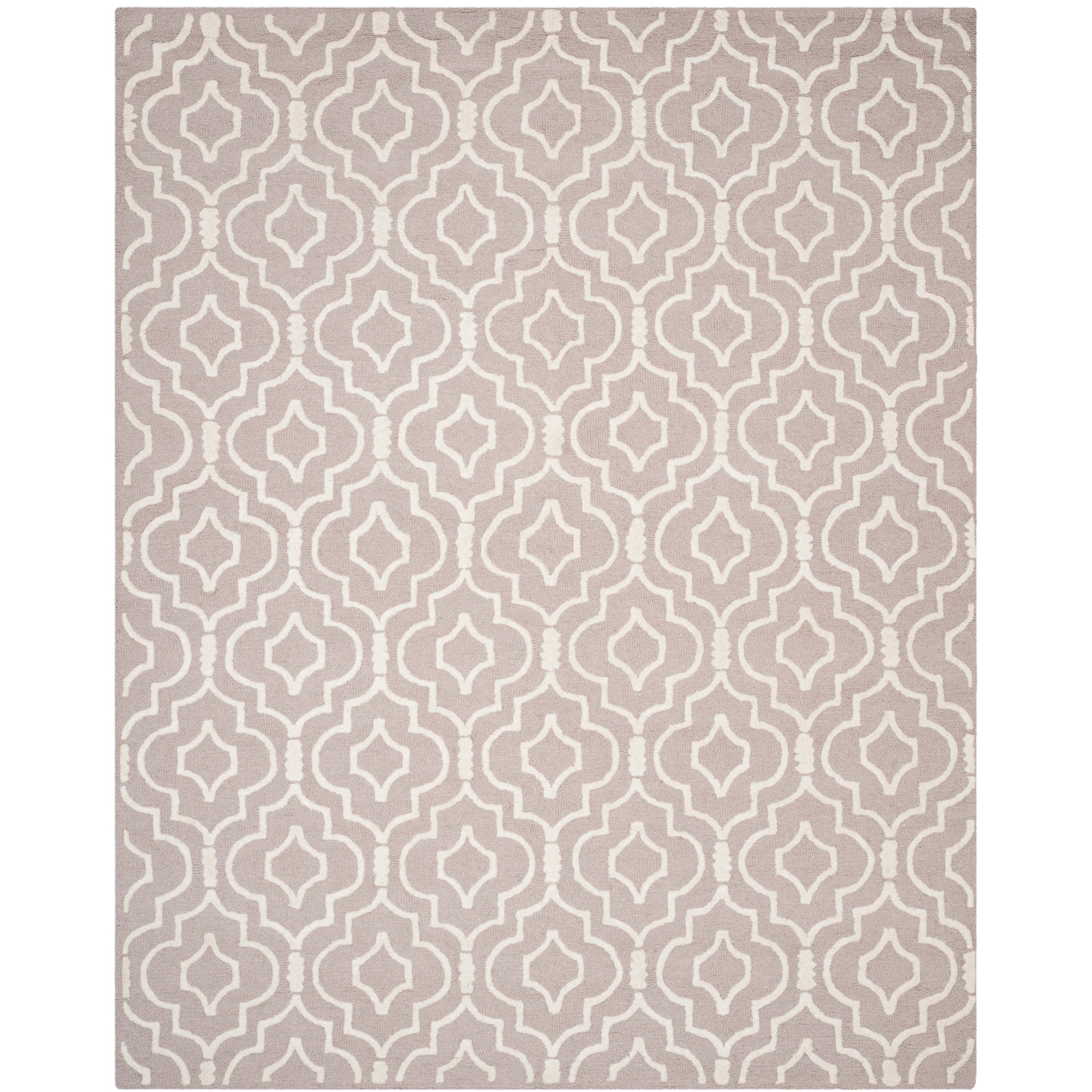 Safavieh Handmade Moroccan Cambridge Beige/ Ivory Wool Rug (8 Square