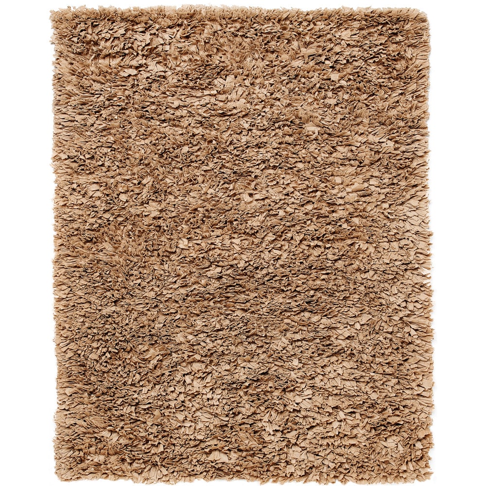 Lea Mocha Brown Paper Shag Area Rug (3 X 5)