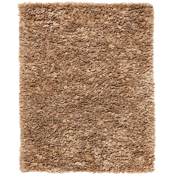 Lea Mocha Brown Paper Shag Area Rug (4 x 6)