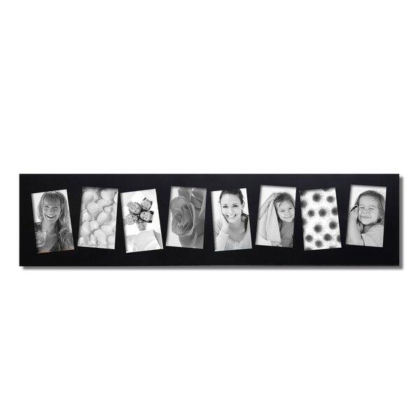 Collage Picture Frames  3 Opening 4x6 Black Wood Frame