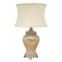 Casa Cortes 'Architectural' Hand-crafted Silver Mosaic Table Lamp ...
