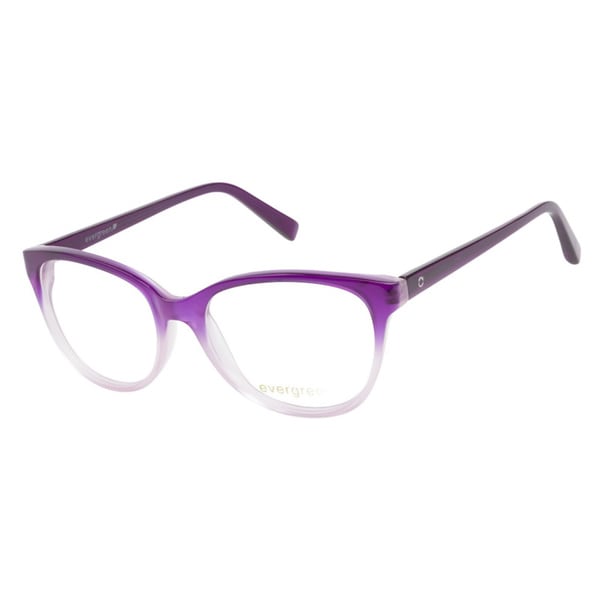 Shop Evergreen 6016 Purple Gradient Prescription Eyeglasses Free