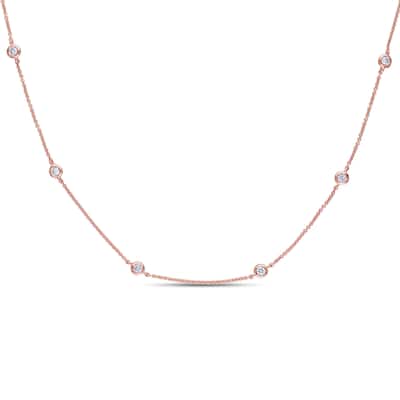 Miadora 14k Rose Gold 3/4ct TDW Necklace