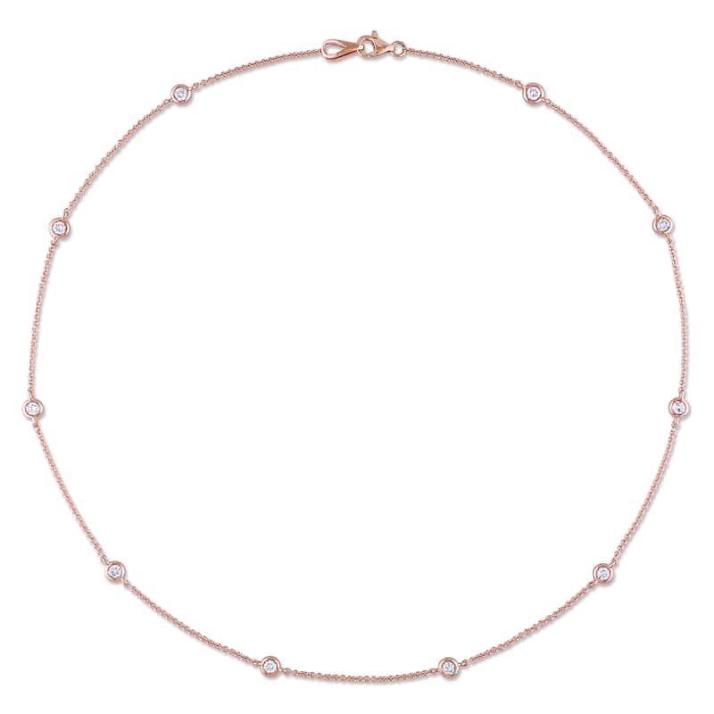 Miadora 14k Rose Gold 3/4ct TDW Necklace