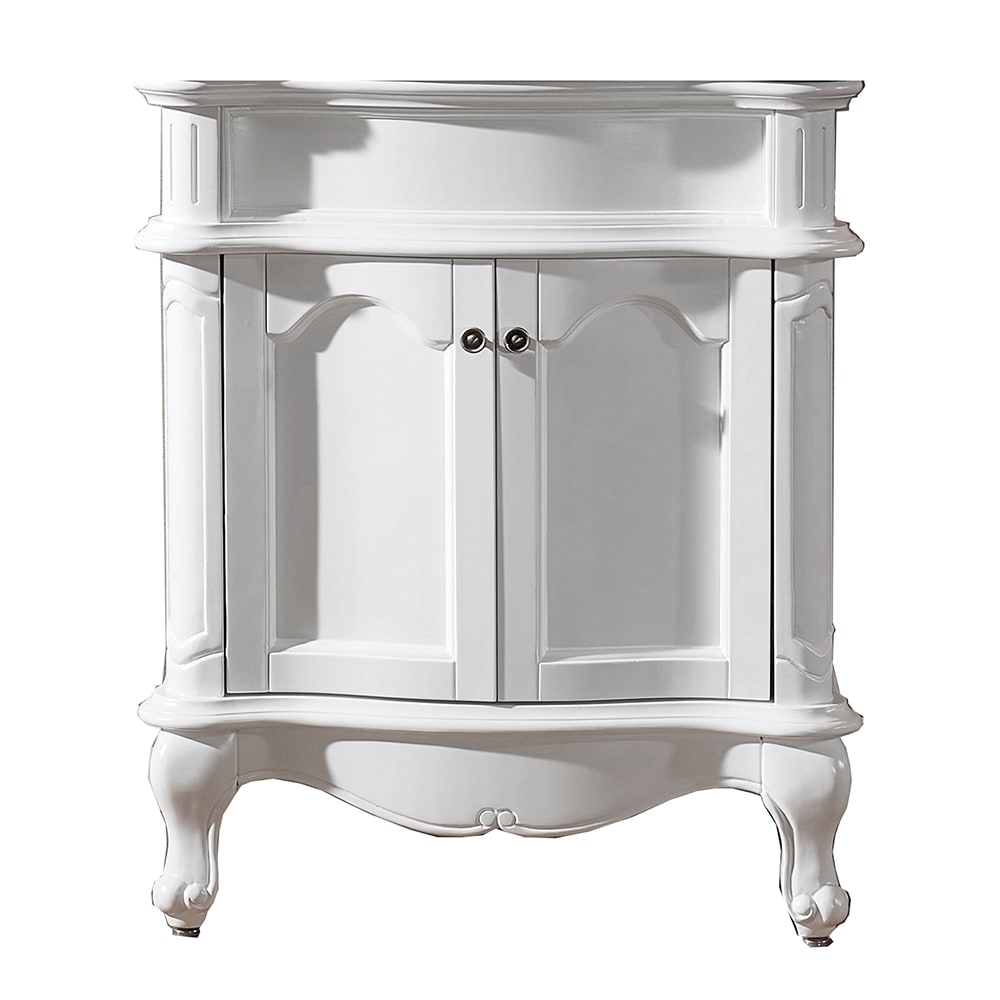 Virtu Virtu Usa Norhaven 30 inch White Bathroom Cabinet White Size Single Vanities