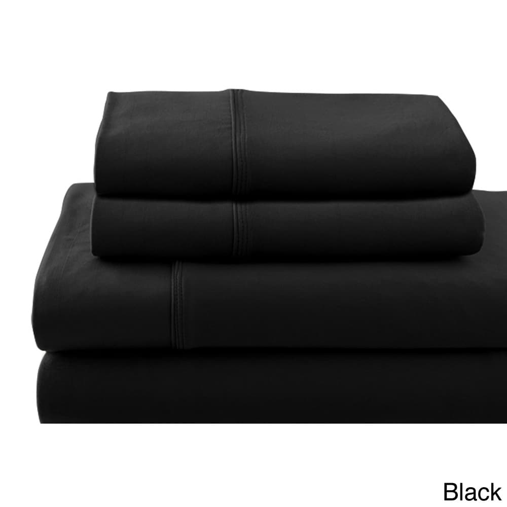 Amrapur Overseas Inc. Pro Athletix Stretch Sheet Set Black Size Twin