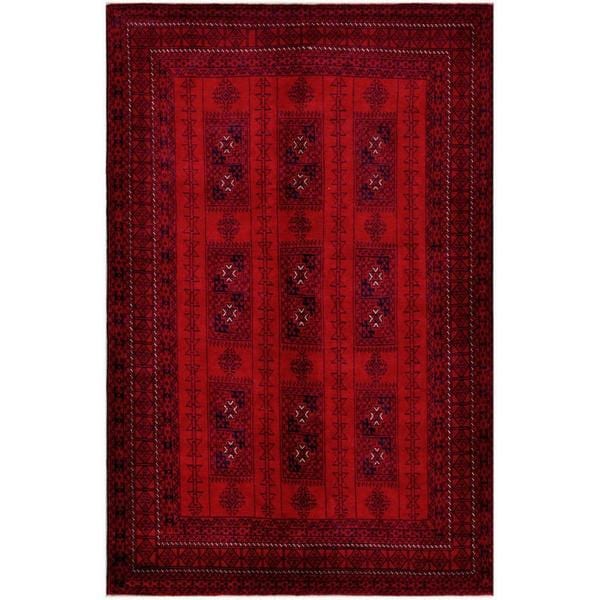 Handmade One-of-a-Kind Balouchi Wool Rug (Afghanistan) - 6'5 x 9'9