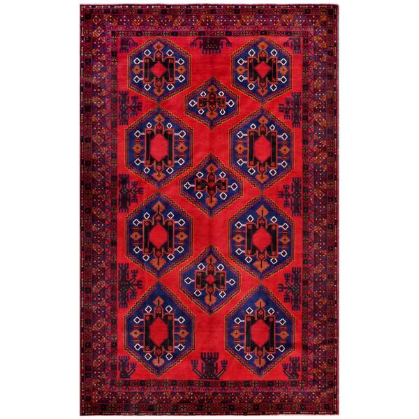 Handmade One-of-a-Kind Balouchi Wool Rug (Afghanistan) - 7' x 10'11