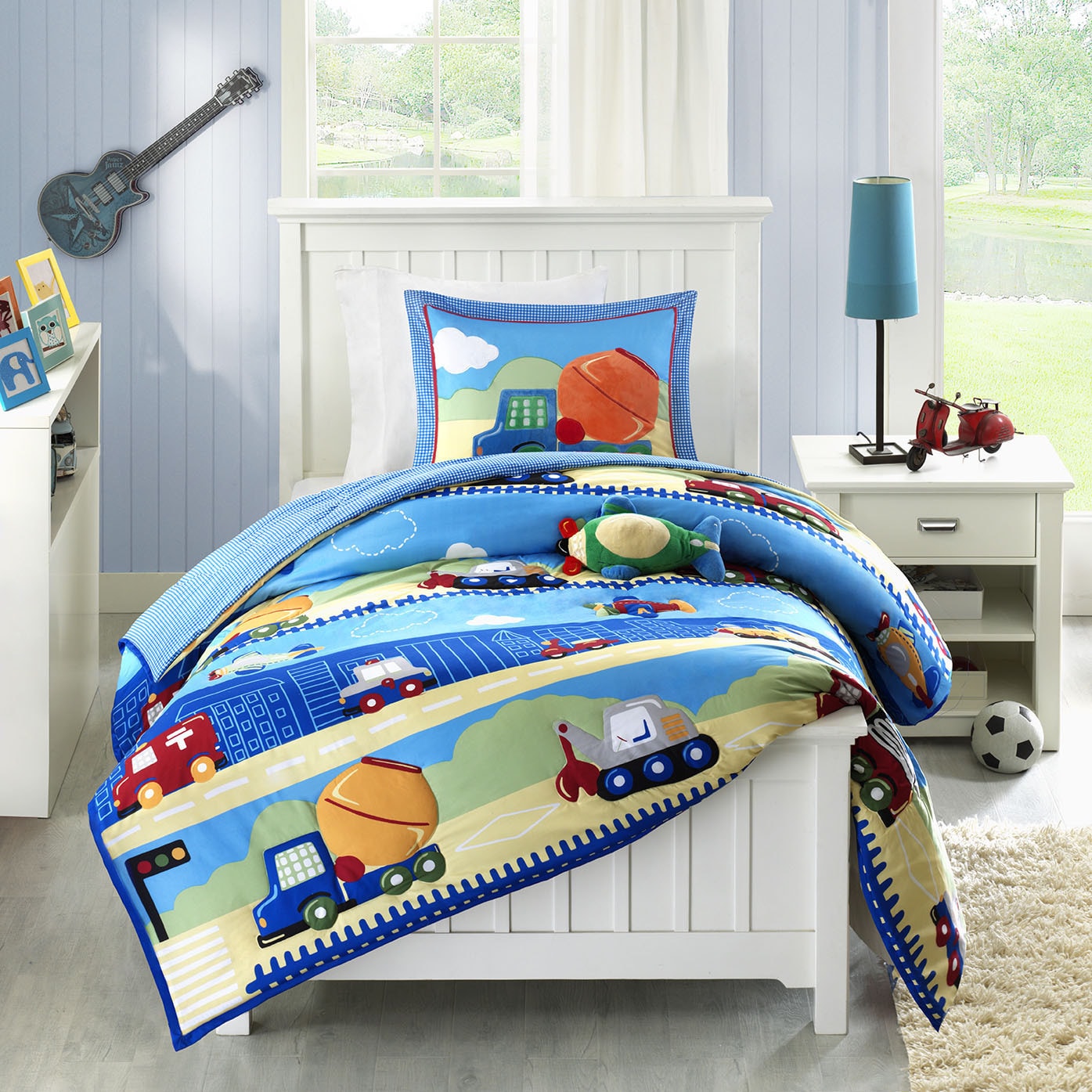 Mizone Kids Truck Zone 4 piece Comforter Set