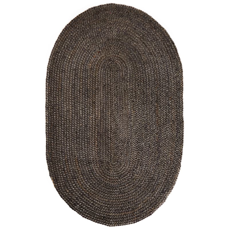 Jani Tara Braided Natural Jute Area Rug - Kerala Round Rug, 4-Feet, Durable, Superior Quality