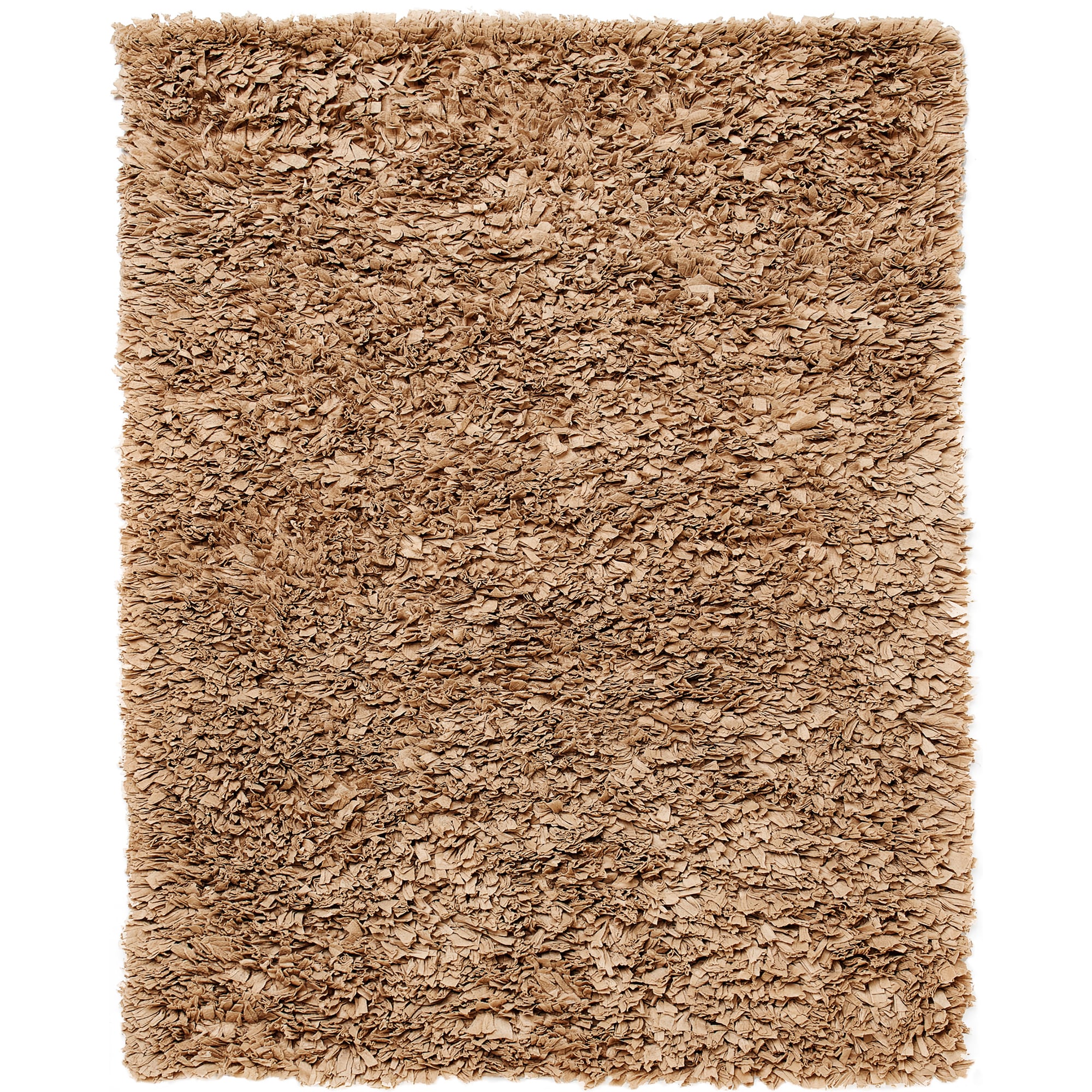 Lea Mocha Brown Paper Shag Rug (8 X 10)