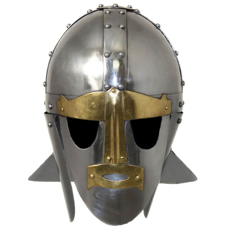 Hand-crafted 6th Century Sutton Hoo Anglo-saxon Steel Replica Helmet 