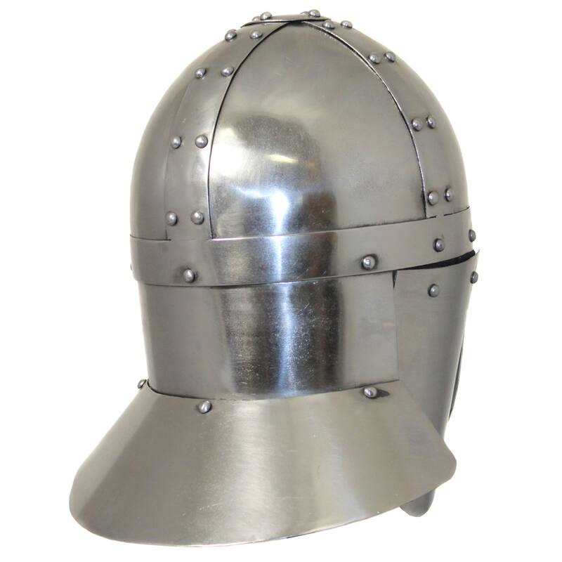 Hand-crafted 6th Century Sutton Hoo Anglo-Saxon Steel Replica Helmet - N/A