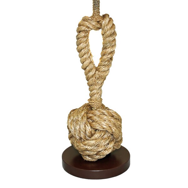 nautical twisted rope floor lamp