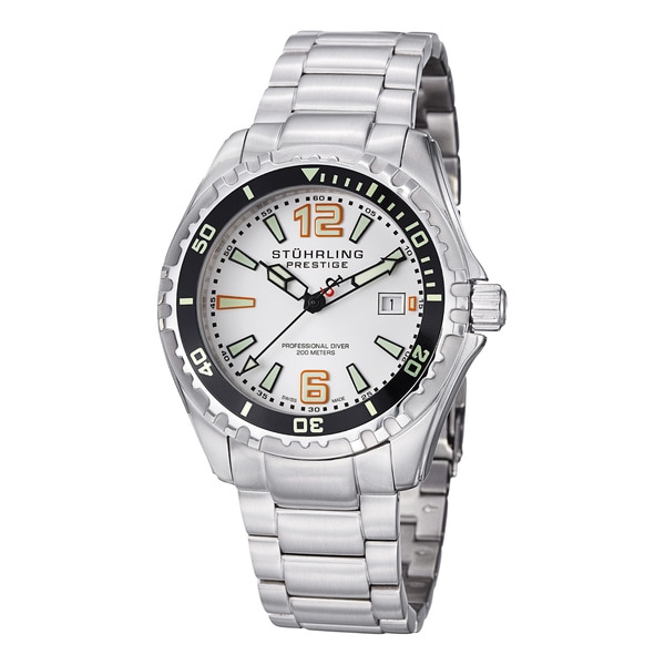 Stuhrling Original Men's Regatta Captain Swiss Quartz Bracelet Watch