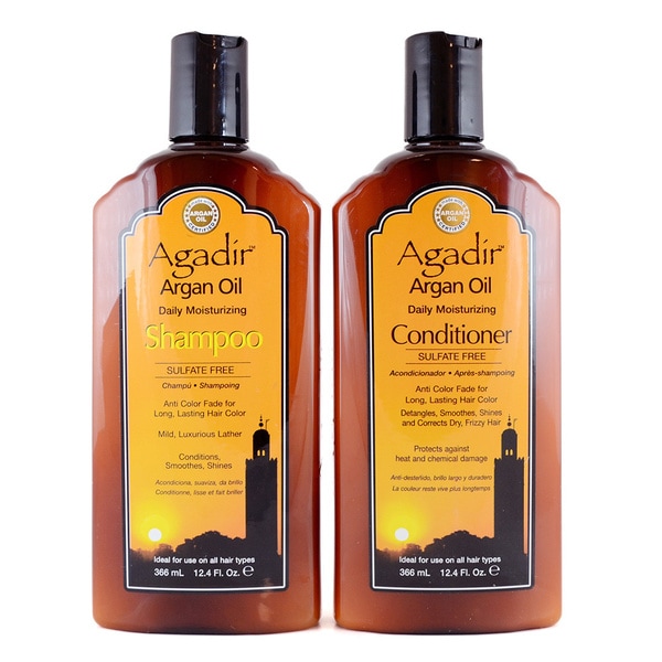 Agadir Daily Moisturizing Shampoo and Conditioner 12ounce Duo Free