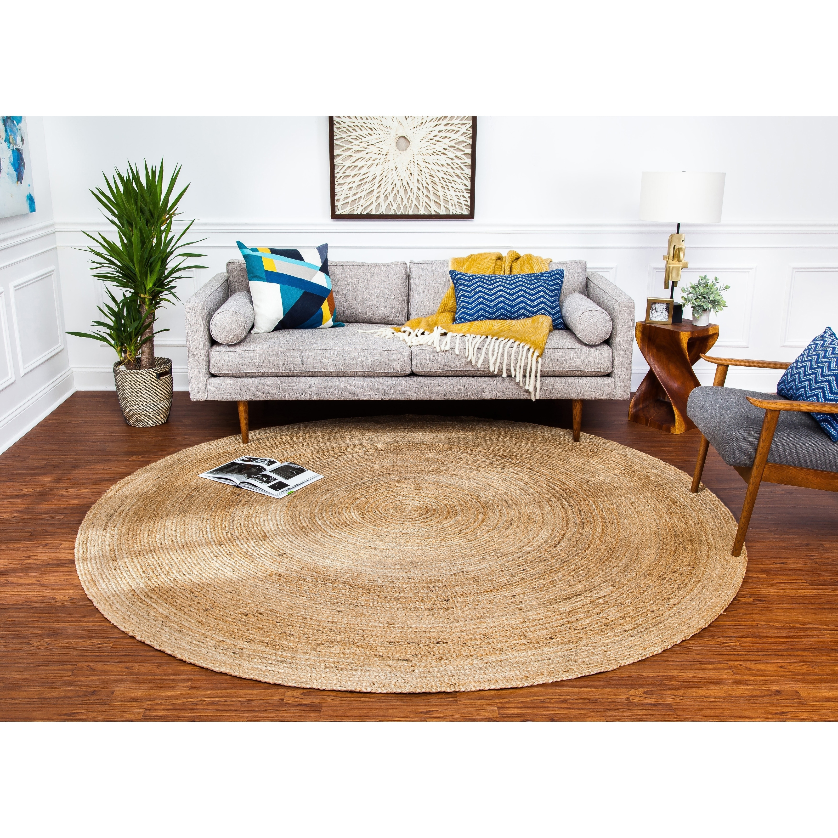 Tara Natural Braided Jute Rug (6 Round)