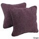 Blazing Needles 18-inch Chenille Corded Throw Pillow (Set of 2) - Thumbnail 0