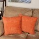 Blazing Needles 18-inch Chenille Corded Throw Pillow (Set of 2) - Thumbnail 1