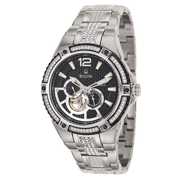 Bulova Men's 'BVA Series' Stainless Steel Military Time Watch Bulova Men's Bulova Watches