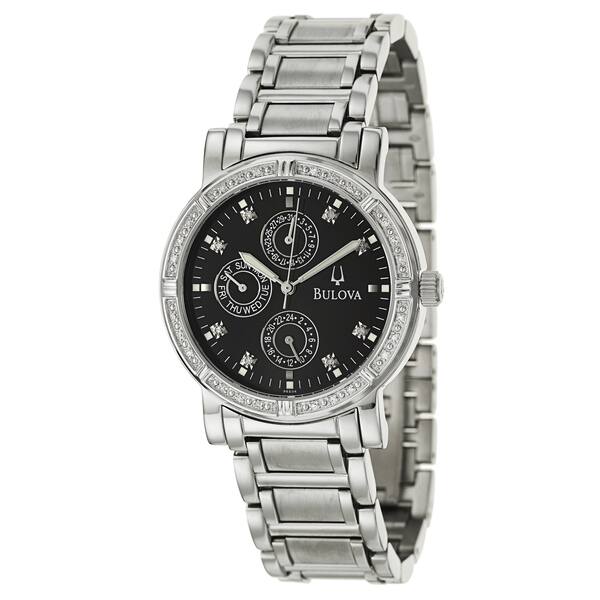 Bulova Men's 96E04 'Highbridge' Stainless Steel Military Time Watch Bulova Men's Bulova Watches