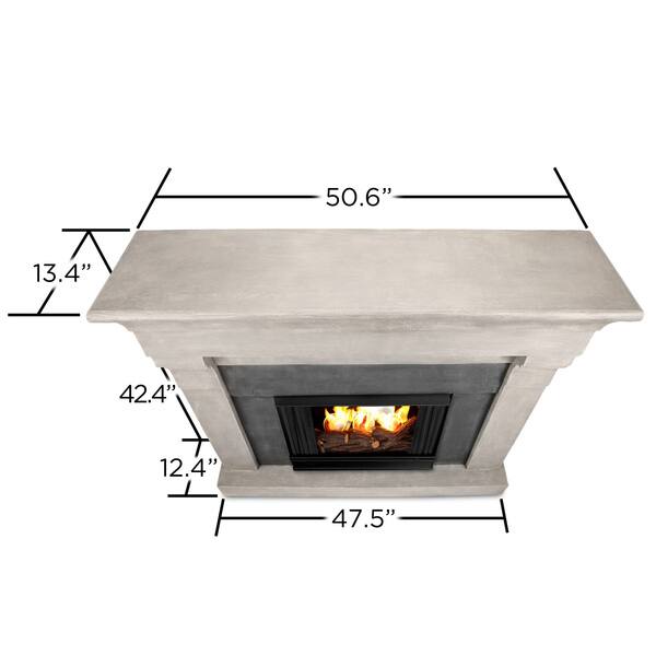 Shop Real Flame Torrence Cinder Stone Gel Cast Fireplace Free