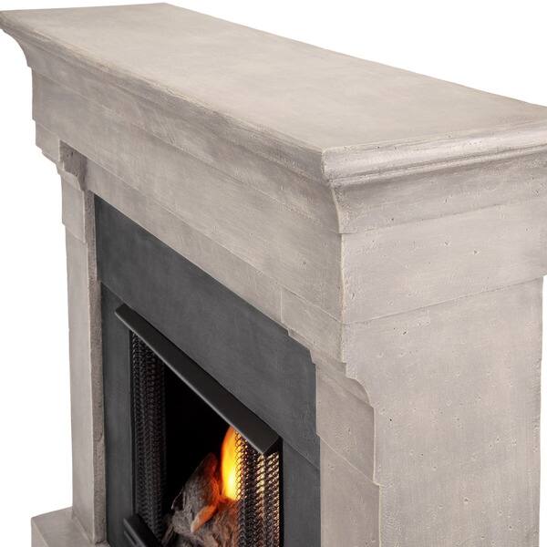 Shop Real Flame Torrence Cinder Stone Gel Cast Fireplace Free